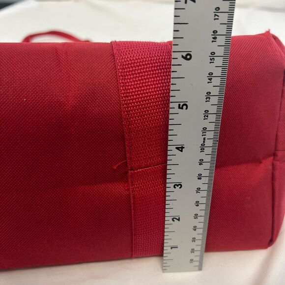 Trader Joes Insulated Cooler Bag Red & Black Large Reusable Eco-Friendly - Picture 10 of 10